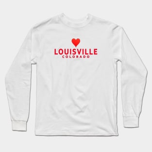 Louisville Colorado with heart Long Sleeve T-Shirt